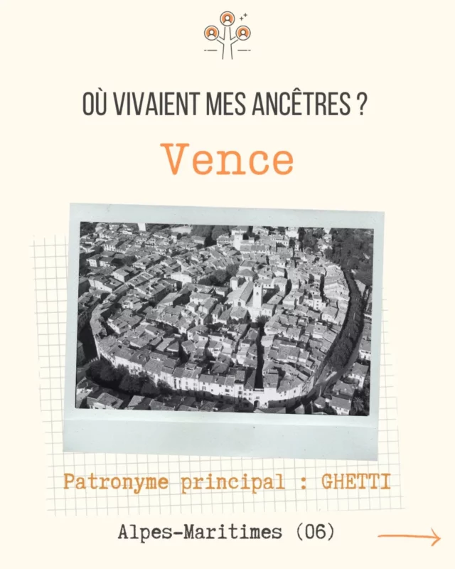 5e ville où vécurent mes aïeux :
🚩 VENCE dans les Alpes-Maritimes (06140)

Vence est une charmante petite ville perchée de l’arrière-pays des Alpes-Maritimes entre Nice et Antibes, derrière Saint-Paul. 

Au début du XXe siècle, l’économie locale était en grande partie tournée vers la culture florale, notamment les roses et les œillets destinés à la parfumerie de Grasse.

Par ailleurs, grâce à la qualité de son air bénéfique aux personnes souffrant de tuberculose et d’autres troubles pulmonaires, plusieurs sanatoriums y ont été construits comme les Cadrans Solaires et la Maison du Mineur. 

Vence est aussi réputée pour ses sources d’eau pure, principalement la Foux qui alimente toujours ses fontaines, et pour son marché provençal animé.

L’exode rural a profondément transformé les Alpes-Maritimes, notamment l’arrière-pays montagnard, où la vie était rude et les conditions de travail agricoles particulièrement difficiles.

De nombreuses familles de cultivateurs, comme mes aïeux originaires de Roquebillière, ont quitté les vallées de la Vésubie et de la Tinée pour s’installer dans des zones plus accessibles et prospères, telles que Vence et ses environs qui offraient un climat plus doux et des terres plus fertiles favorables à la culture des fleurs.

Cette activité était plus lucrative que l’agriculture vivrière de montagne et permettait une certaine stabilité financière aux familles qui s’y consacraient.

S’installer à Vence signifiait aussi un meilleur accès aux marchés, aux écoles et aux services médicaux, ainsi qu’à des opportunités économiques nouvelles, notamment dans l’artisanat et le commerce local.

Les familles arrivant de l’arrière-pays s’installaient souvent en regroupements, apportant avec elles leur savoir-faire agricole et leurs traditions montagnardes. Elles ont contribué à façonner le paysage vençois, transformant des terrains parfois incultes en champs floraux et vergers productifs.

Cet exode rural a ainsi participé au développement économique et social de Vence, qui est devenue un carrefour entre la tradition agricole et l’essor urbain de la Côte d’Azur.

#Vence #généalogie #ancêtres #histoire #horticulture #aïeux #famille #histoiredefamille